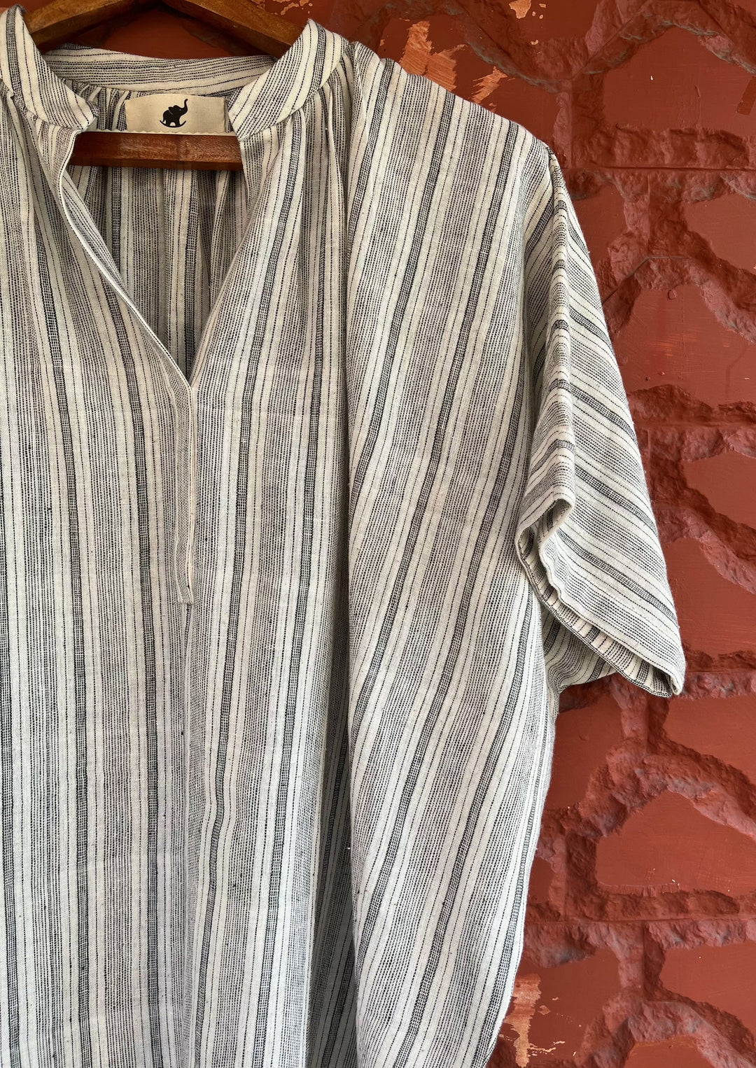 Sunday Shirt - Grey Stripes