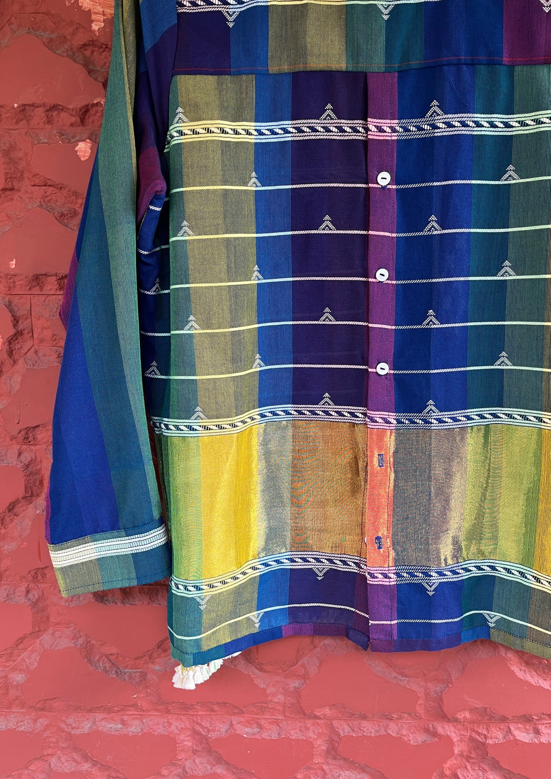 Bhujodi Shirt Blue Multi-Color